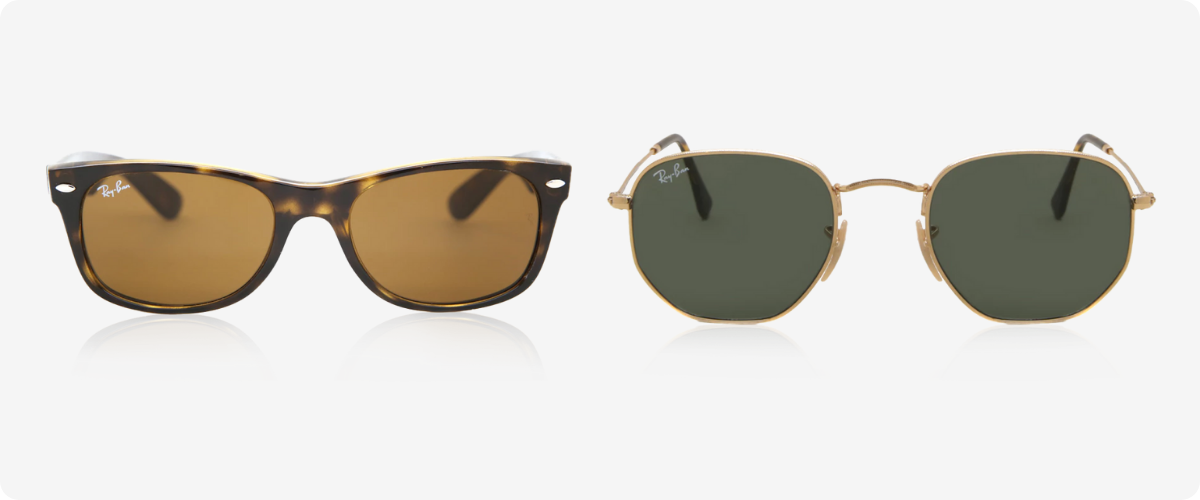 Ray-Ban classic green and brown lenses