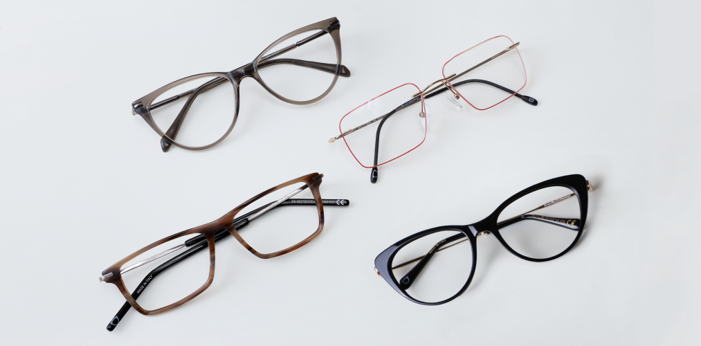 Triangle shaped clearance eyeglasses