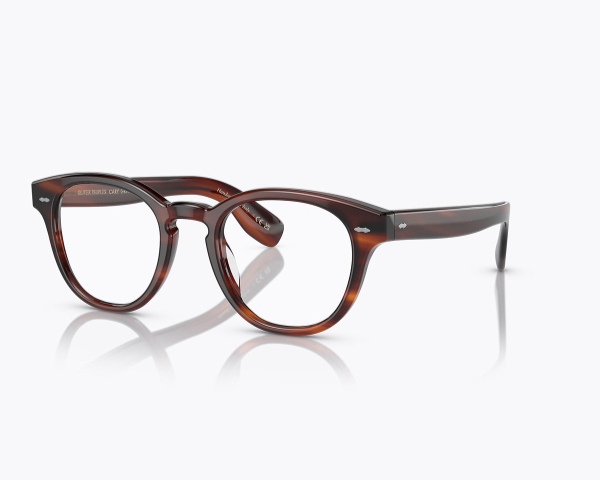 a pair of Oliver Peoples oval frame glasses