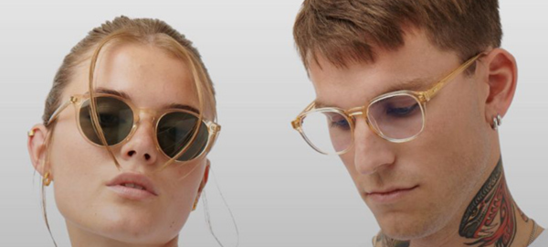 Models wearing eyeglasses and sunglasses